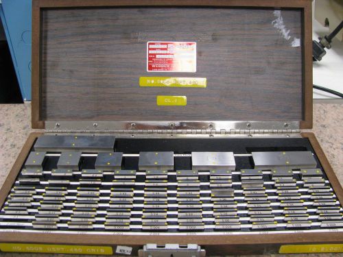 Starrett Webber S2C85MA Croblox Cro Steel 85 Piece Gage Block Set Metric ET33