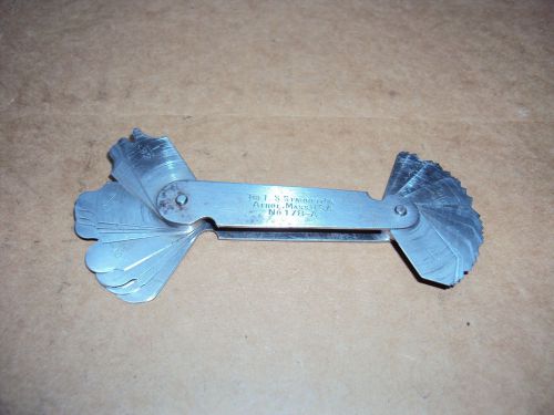 STARRETT MACHINIST FILLET OR RADIUS GAGE