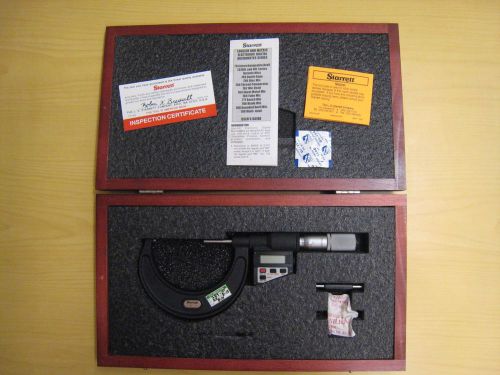 STARRETT 733XFLZ-3 DIGITAL  MICROMETER EDP W/SPC OUTPUT, PRISTINE