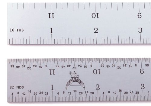 Blem cosmetic second pec 48&#034; rigid satin 4r machinist ruler 1/8,1/16,1/32,1/64 for sale