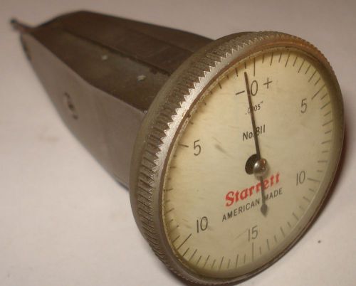 STARRETT NO.811-5 SERIES DIAL TEST INDICATOR .030&#034; RANGE 0-15-0 DIAL .0005 GRADS