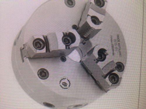 8&#034;LATHE CHUCK SET-TRU3 JAW 2 PIECE HARD REVERSIBLE FORGED-STEEL FINE ADJUST&#034;NEW&#034;