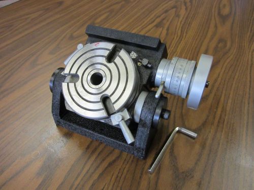 4&#034; PRECISION TILTING ROTARY TABLE, Part#TSK-100- NEW