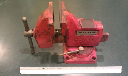 Vintage Wilton Swivel Vise 4&#034; Jaw Machinist Vice w/ Swivel