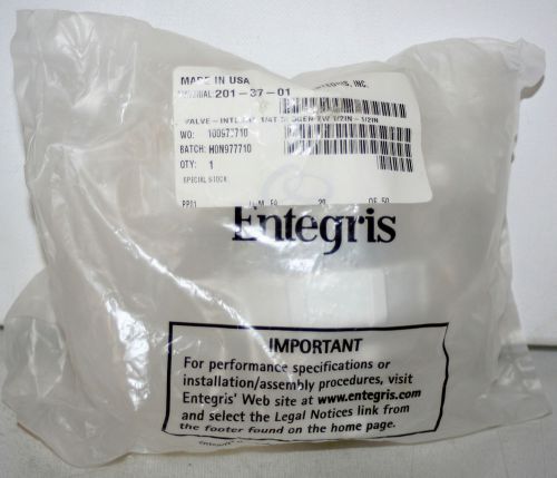 ENTEGRIS #201-37-01 1/2&#034; FLARETEK 2-WAY MANUAL DIAPHRAGM VALVE NEW IN BOX