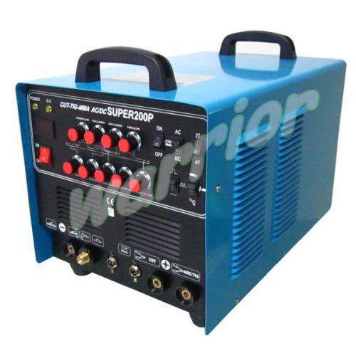 Super 200p 220v multifunction ac/dc aluminium pulse tig/mma/cut welding machine for sale