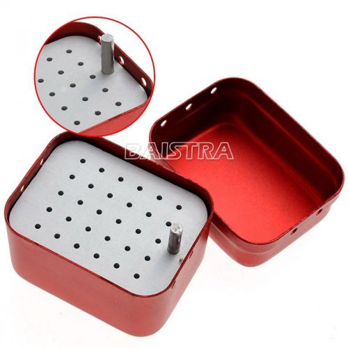 Dental 30 Holes Bur Disinfection Box Holder Autoclavable for High Speed Bur B001