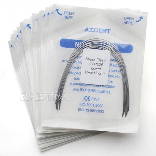 10 Packs Dental Orthodontics Super Elastic Niti Arch Wire Rectangular Wholesale