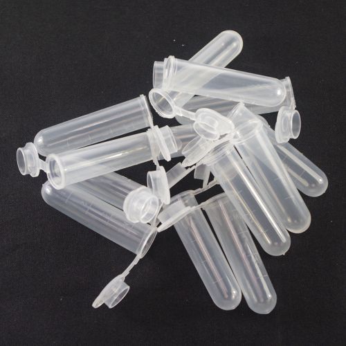 100x plastic test tubes centrifuge tubes 5ml round bottom for sale