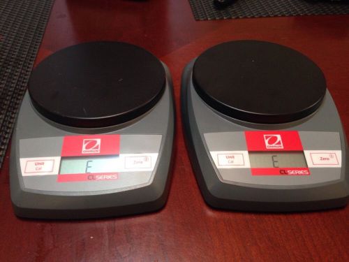 AS-IS Qty 2 Ohaus CL201 CL Portable Balance Scale Cap. 200g 0.1g, Platform 120mm