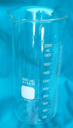 Pyrex Double Spout Double Scale Beaker 2000mL # 6480