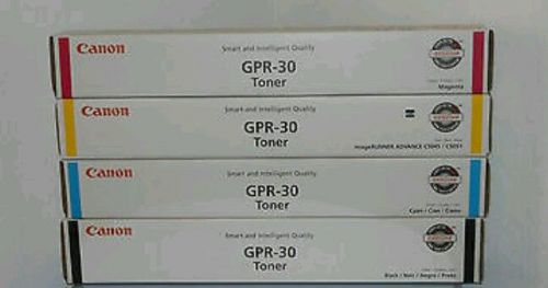 Genuine Canon ImageRunner Advance C5045 C5051 C5250 C5255 GPR-30 Color Toner Set