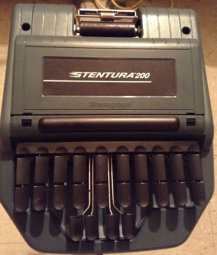 Stentura 200 Stenograph Court Reporting Machine Steno Dictation Gray Green