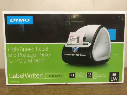 DYMO LABELWRITER 450 TURBO LABEL PRINTER - BRAND NEW - NEVER OPENED BOX!