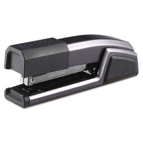 Antimicrobial Full Strip Metal Stapler, 25-Sheet Capacity, Titanium Gray Metalli