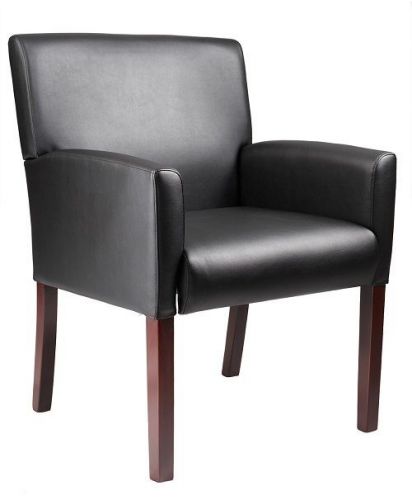B629 boss reception box arm chair with mahogany finish for sale