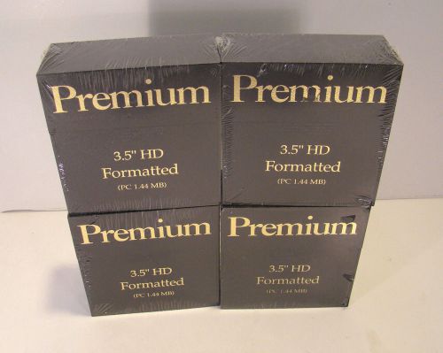 Premium 3.5&#034; HD Formatted Diskettes Four-10 Packs