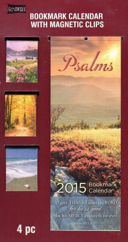 Psalms  - 2015 bookmark calendar with magnetic clips 2015 for sale