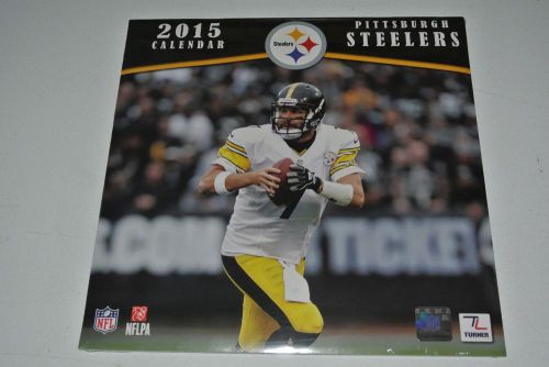 NFL Wall Calendar PITTSBURGH STEELERS TEAM 12&#034; x 12&#034; NEW Official 2015 Sealed