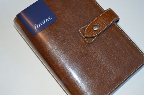 Filofax personal size malden organizer - ochre leather - brand new + extras for sale