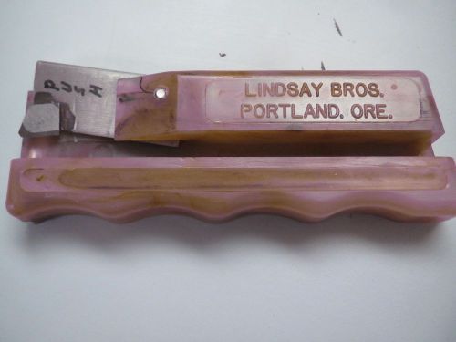 vintage desk accessory advertising Lindsay Bros Portland Splits or cuts paper??