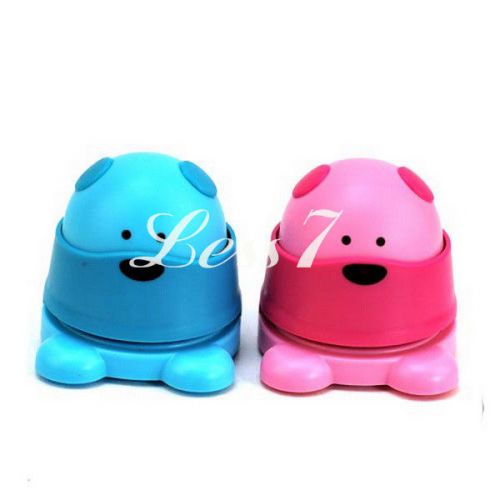 Cartoon Helpful Press Button Paper Binding Bear Stapler Design Plastic New