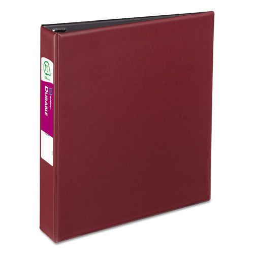 Durable Binder with Slant Rings, 1-1/2&#034; Capacity, Burgundy