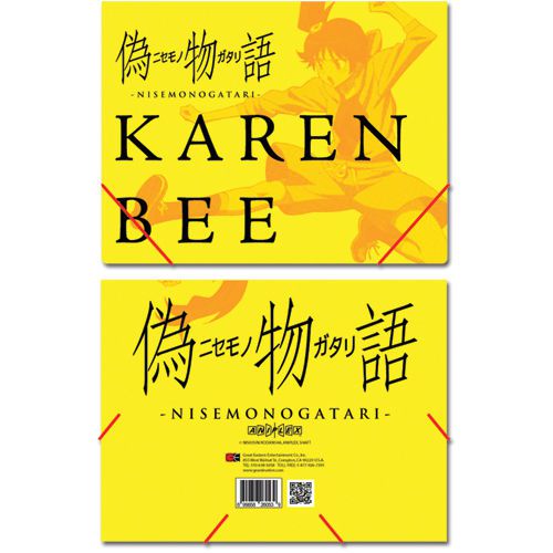 File Folder: Nisemongatari - Karen Bee Elastic Band Document Folder