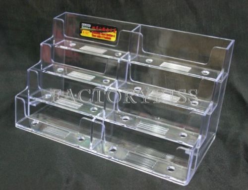 Office Desktop Business Name Card Holder Counter Display Stand 8 Pocket MUK