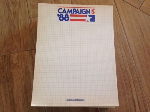 Vintage Grid Paper Pads STANDARD REGISTER Campaign &#039;88- 1 Pad  11&#034;x8 1/2&#034;x1/4&#034;