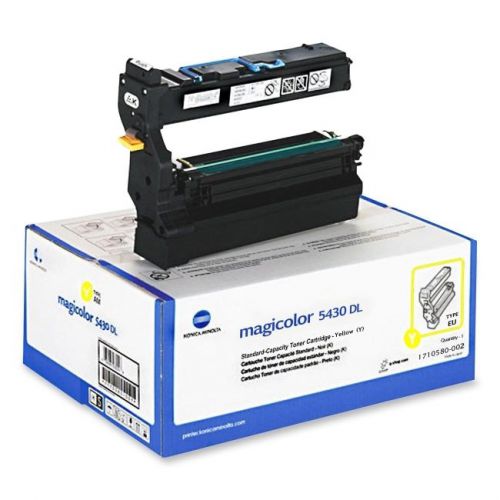 KONICA MINOLTA - SUPPLIES 1710580-002 YELLOW TONER CART FOR MAGICOLOR