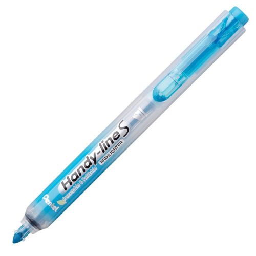 Pentel Handy-line S Highlighter, Sky Blue (Pentel SXS15S) - 12/pk