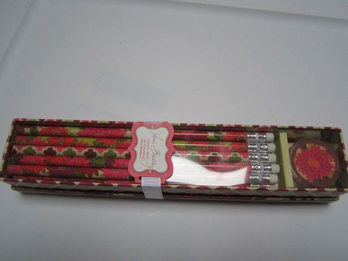 NWT~VERA BRADLEY PENCILS BOX SET COLOR HELLO DAHLIA