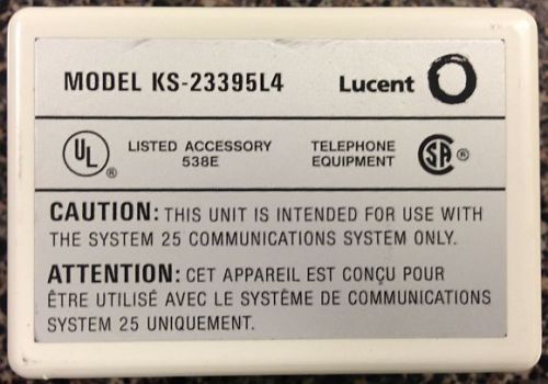 NEW Avaya Lucent KS-23395L4 Definity Music on Hold Coupler WARNTY