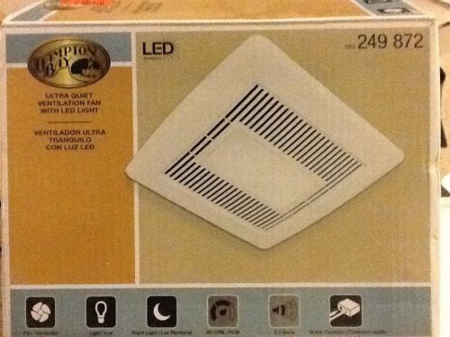 Hampton Bay 249872 Ultra Quiet Ventilation Fan W/ LED Light 145893 TS