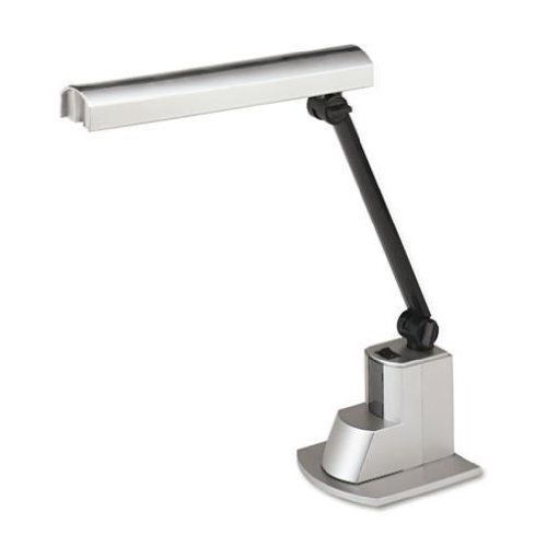 Ledu L9008 Fluorescent desk lamp with folding shade  15-1/2 high  silver