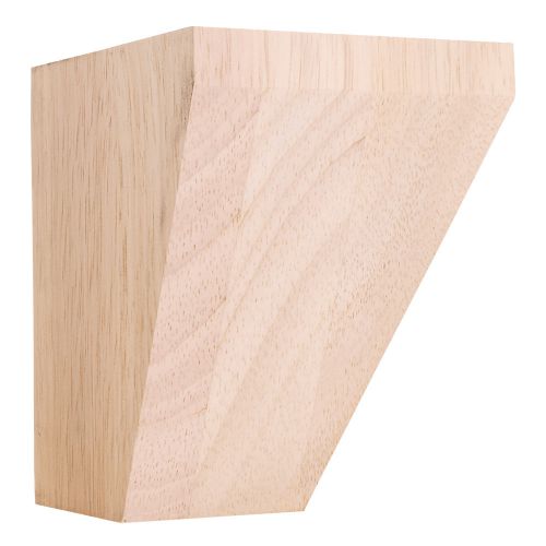 One Pair- Shaker Style Sloped Bunn Feet. 3-1/2&#034; x 4-1/2&#034;- #BF32