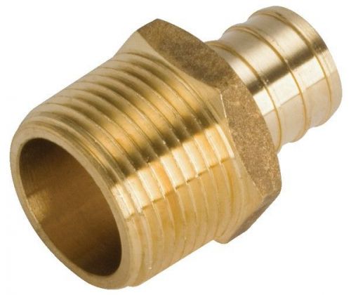 1&#034; x 1&#034; PEX ADAPTER - PEX x MIP - BRASS CRIMP FITTING - LEAD FREE