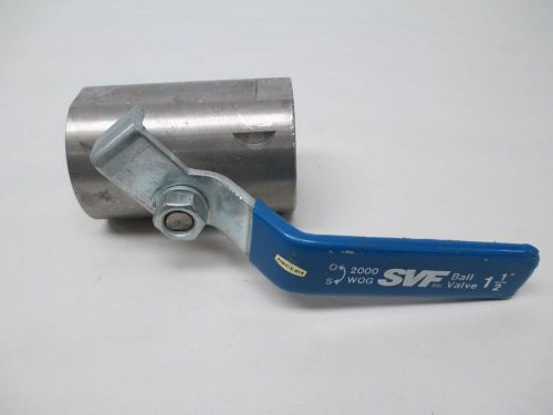 NEW SVF STAINLESS THREADED 1-1/2IN NPT BALL VALVE D319738