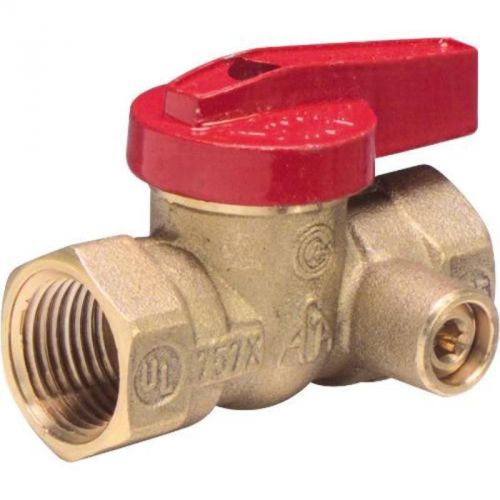 Gas Ball Valve With Side Tap 1/2&#034; Ips V2038 PREMIER Ball Valves V2038