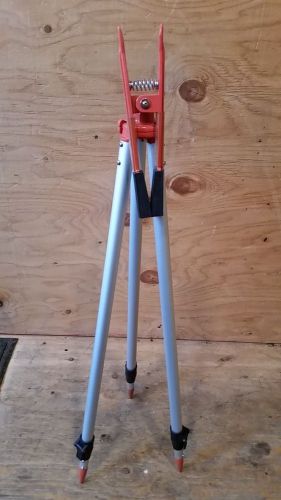 Alligator Clamp Prism Pole Tripod W/ Bag holds Grade, Prism, or GPS Pole Survey