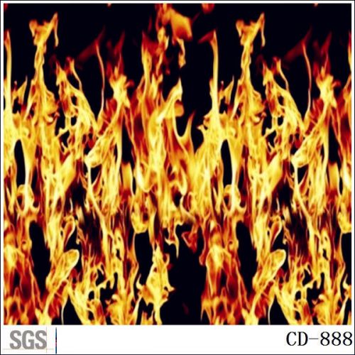 Hydrographics   flame pattern 20ft water transfer printing film for sale