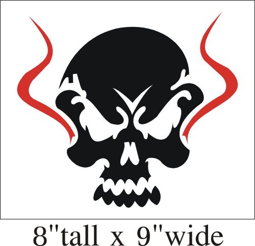 Skull Silhouette Funny Car Truck Bumper Vinyl Sticker Decal Decor Art Gift-1537