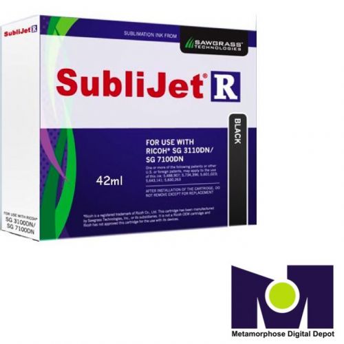 SAWGRASS SUBLIJET - R SUBLIMATION INK  BLAK (K) CARTRIDGE FOR RICOH SG 3110D