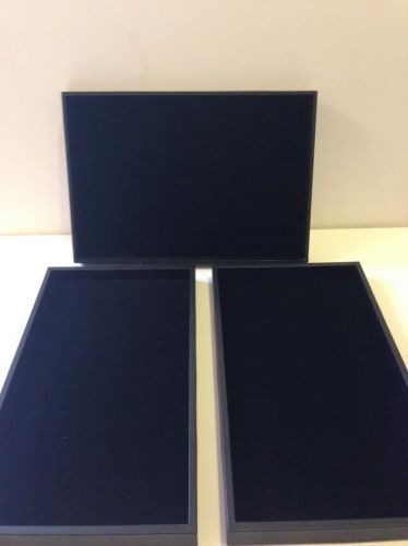 Jewelry Display Trays- Black Set of 3