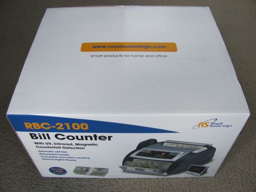 Royal sovereign rbc-2100 bill counter with uv, mg &amp; ir  counterfeit detection for sale