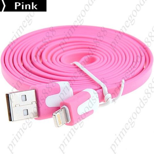 1.9m usb 2.0 male to 8 pin lightning adapter cable 8pin charger cord pink for sale