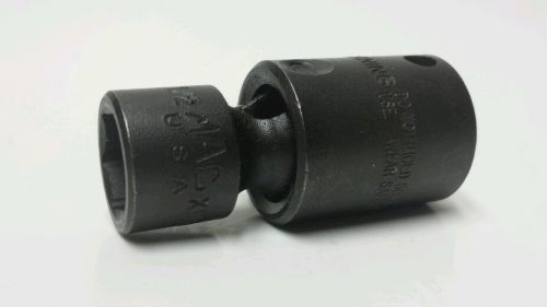 New Mac Tool 1/2&#034; Universal Impact Socket 3/8&#034; Drive 6 Pt. XUP166R Free Shipping