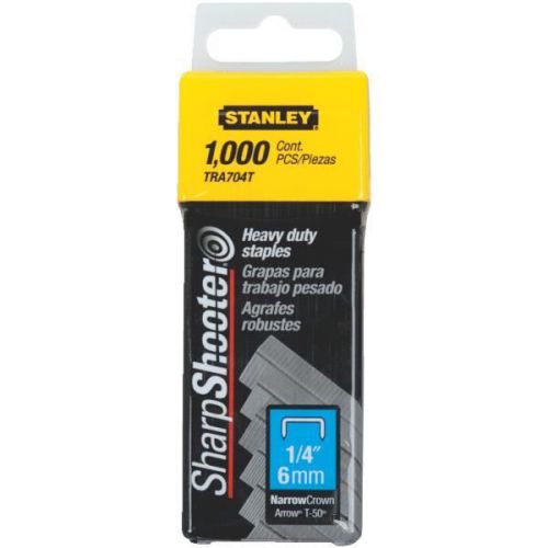 Stanley tra704t heavy-duty staples-1/4&#034; heavy duty staple for sale