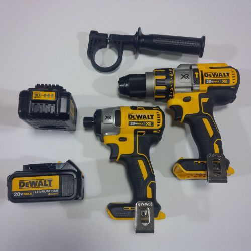 New DeWalt DCD995 20 Volt Brushless 1/2 Drill, DCF886 Impact, 2 DCB200 Batteries